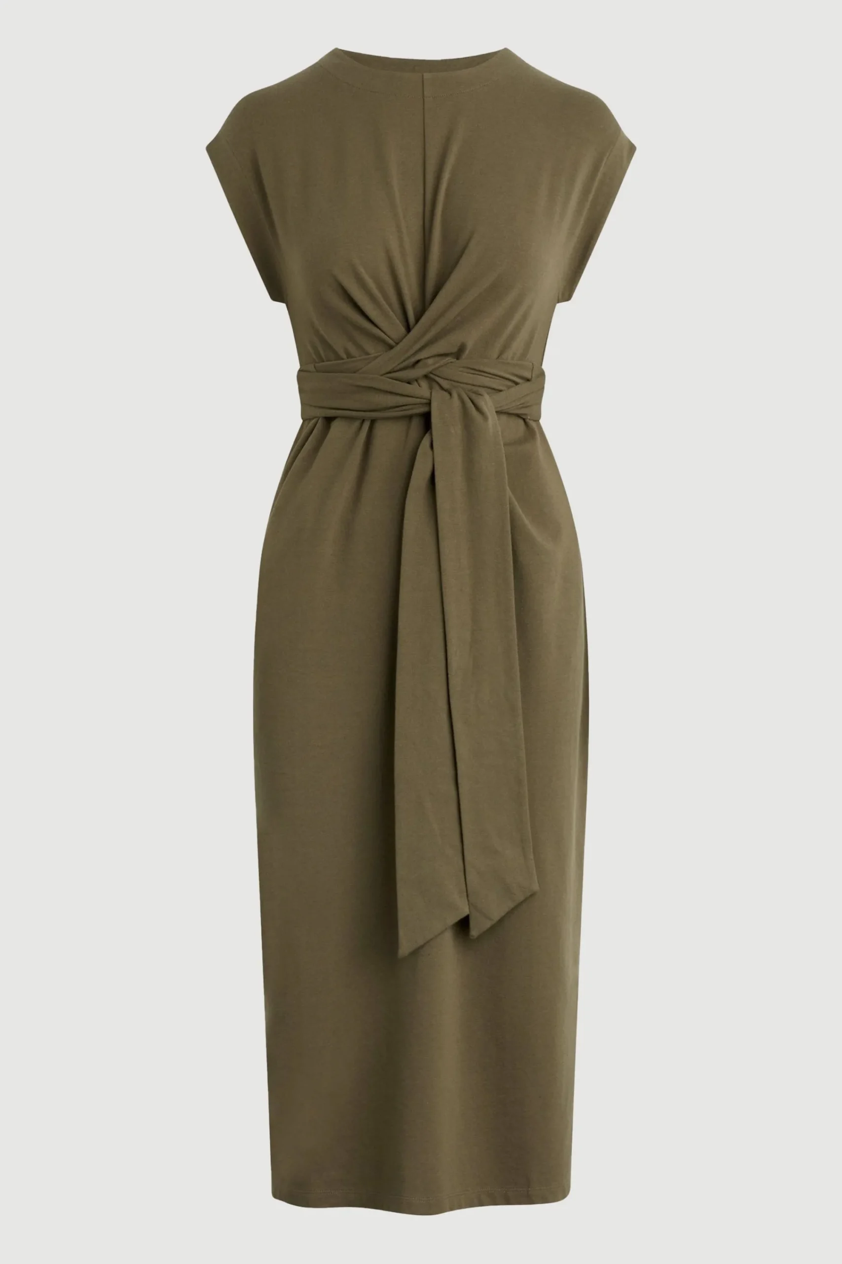 Lever Style LLC Fei Tie-Front Organic Cotton Dress< Dresses