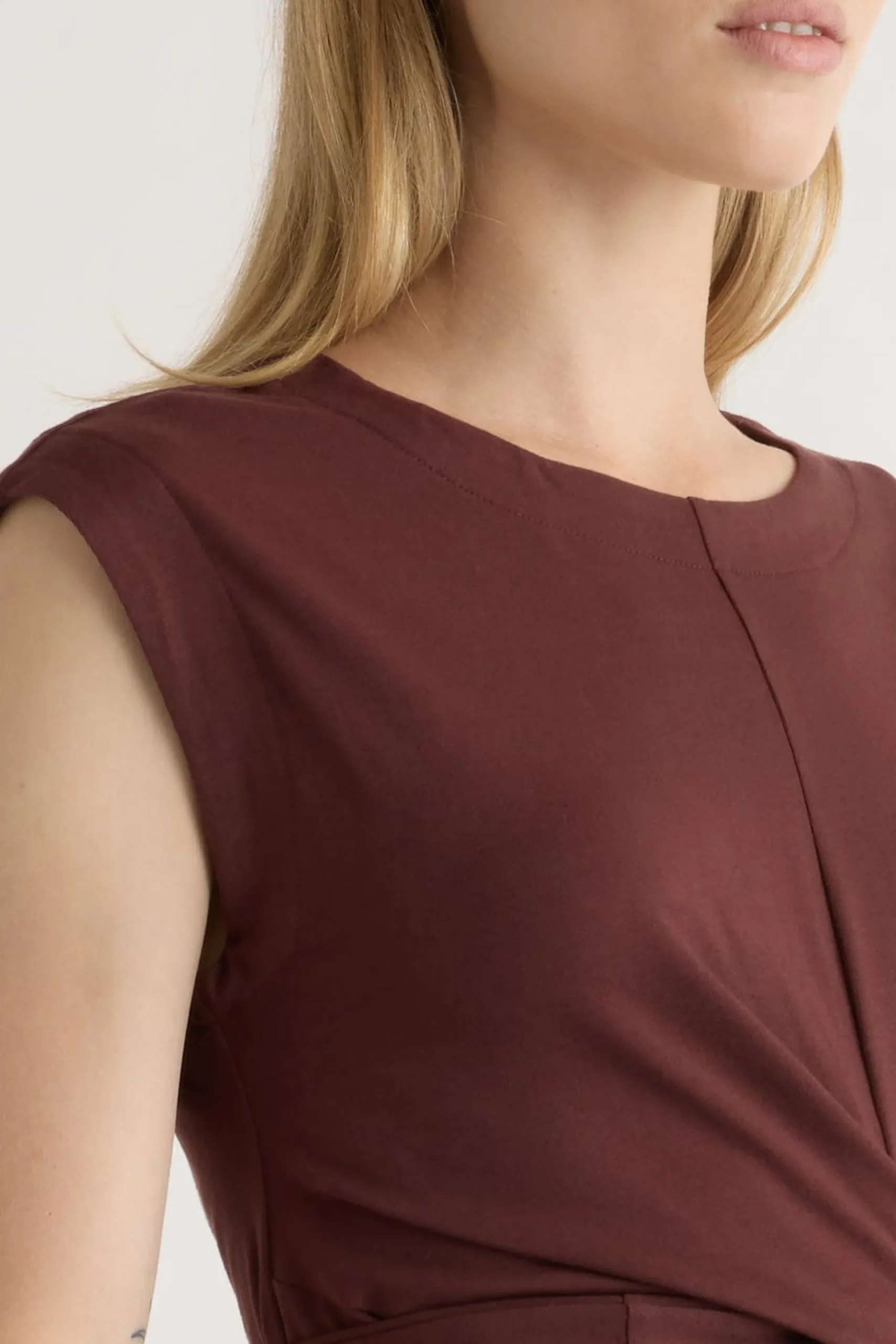 Lever Style LLC Fei Tie-Front Organic Cotton Dress< Dresses