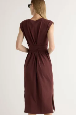 Lever Style LLC Fei Tie-Front Organic Cotton Dress< Dresses