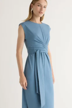 Lever Style LLC Fei Tie-Front Organic Cotton Dress< Dresses