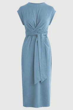 Lever Style LLC Fei Tie-Front Organic Cotton Dress< Dresses