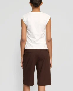 Hua Jia Gallia Stretch-Waist Bermuda Short< Shorts