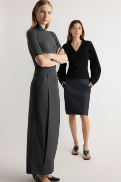 Hua Jia Georgina Wool-Blend Suiting Skirt< Skirts