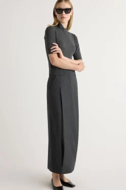 Brilliant Wise Corporation Limited Gia Cotton-Silk Turtleneck Knit Top< Sweaters|Tops