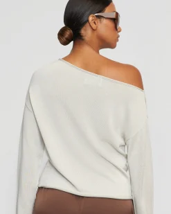 Brilliant Wise Corporation Limited Hachi Tencel-Wool Off-Shoulder Sweater< Sweaters