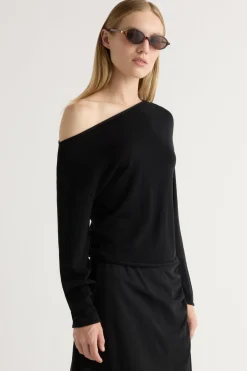 Brilliant Wise Corporation Limited Hachi Tencel-Wool Off-Shoulder Sweater< Sweaters
