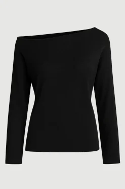 Brilliant Wise Corporation Limited Hachi Tencel-Wool Off-Shoulder Sweater< Sweaters