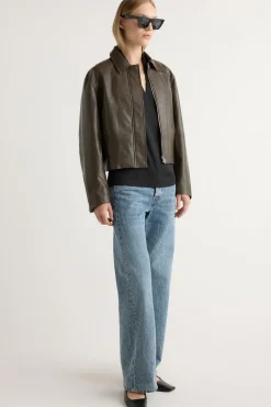 Hua Jia Halle Vegan Leather Jacket< Outerwear