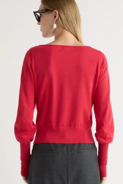 Brilliant Wise Corporation Limited Hanli Cotton-Silk Boat-Neck Sweater< Sweaters