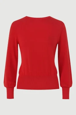 Brilliant Wise Corporation Limited Hanli Cotton-Silk Boat-Neck Sweater< Sweaters