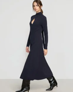 Asia Consultancy Co., Ltd Helena Scarf-Neck Jersey Dress< Dresses
