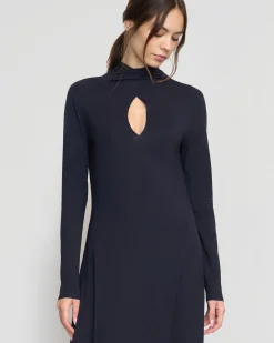 Asia Consultancy Co., Ltd Helena Scarf-Neck Jersey Dress< Dresses