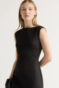 Hua Jia Inari Cotton Twill Boat-Neck Dress< Dresses