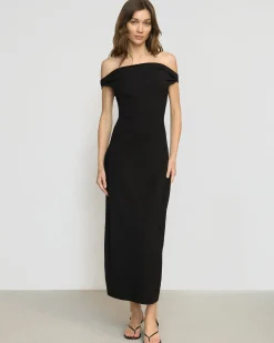 Asia Consultancy Co., Ltd Iryna Asymmetric Off-Shoulder Dress< Dresses