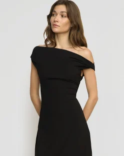 Asia Consultancy Co., Ltd Iryna Asymmetric Off-Shoulder Dress< Dresses