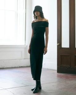 Asia Consultancy Co., Ltd Iryna Asymmetric Off-Shoulder Dress< Dresses