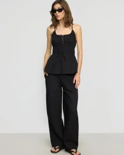Fashion Apparels Jamila Organic Cotton Ruched Cami< Tops