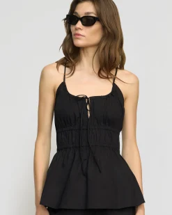 Fashion Apparels Jamila Organic Cotton Ruched Cami< Tops