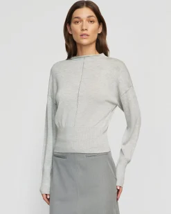 Brilliant Wise Corporation Limited Jillian Pointelle Tencel-Wool Sweater< Sweaters