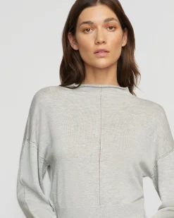 Brilliant Wise Corporation Limited Jillian Pointelle Tencel-Wool Sweater< Sweaters