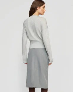 Brilliant Wise Corporation Limited Jillian Pointelle Tencel-Wool Sweater< Sweaters