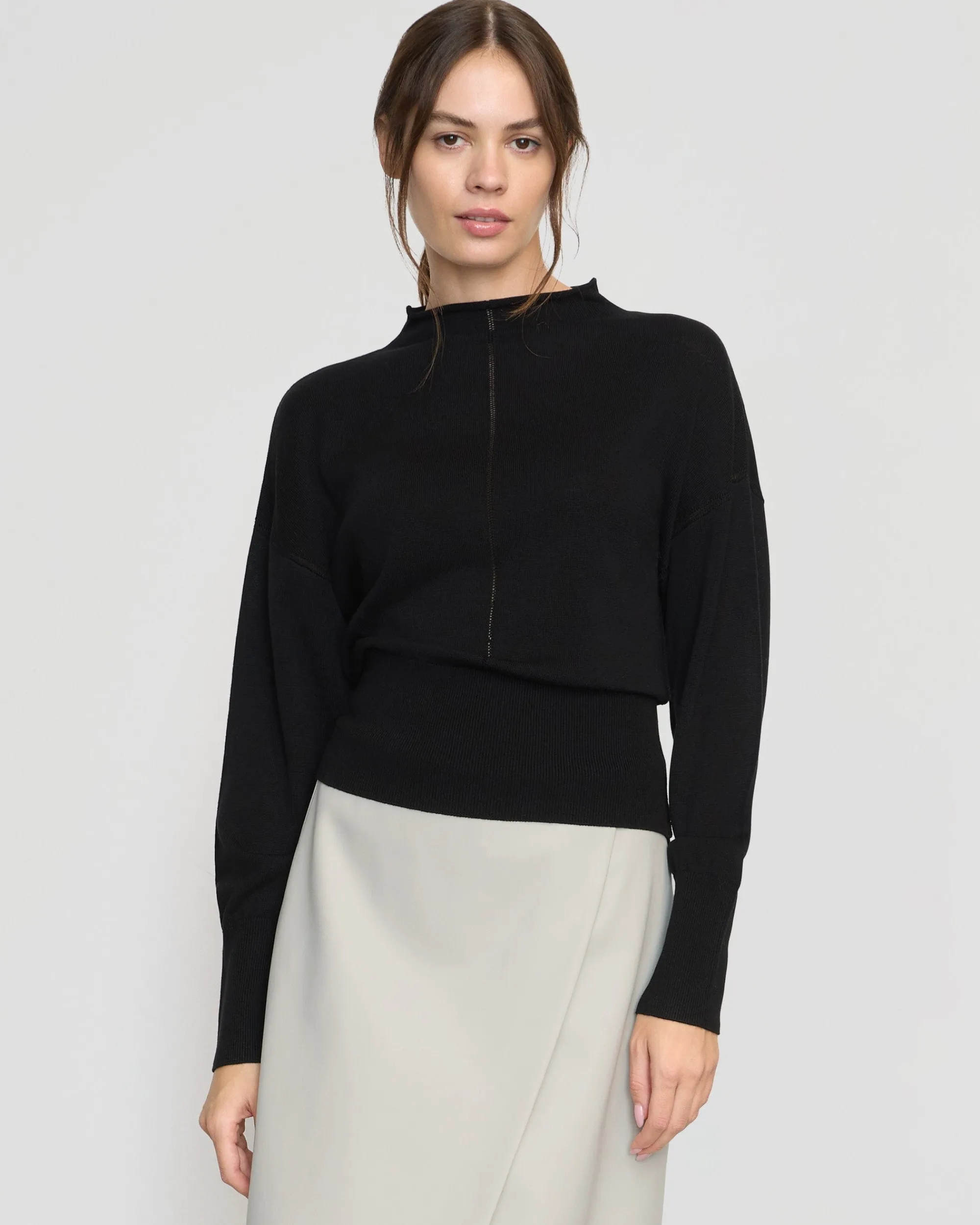Brilliant Wise Corporation Limited Jillian Pointelle Tencel-Wool Sweater< Sweaters