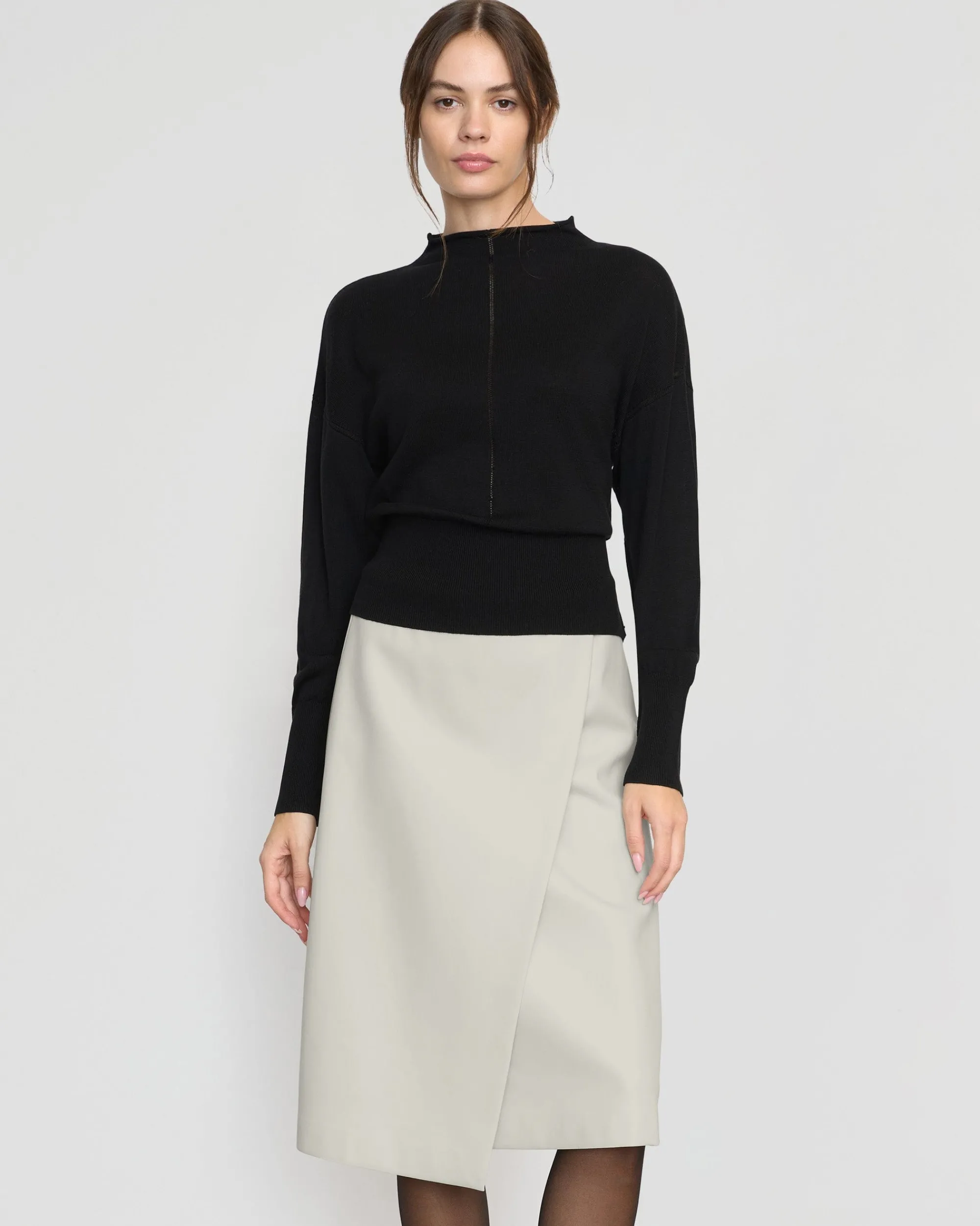 Brilliant Wise Corporation Limited Jillian Pointelle Tencel-Wool Sweater< Sweaters