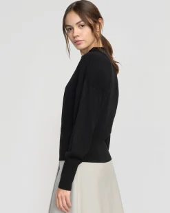 Brilliant Wise Corporation Limited Jillian Pointelle Tencel-Wool Sweater< Sweaters