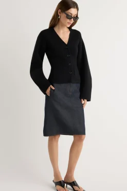 Hua Shang Group (H.K.) Ltd Johanna Denim Pencil Skirt< Skirts