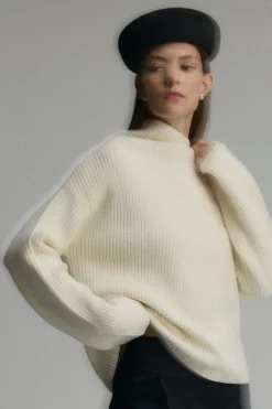 Brilliant Wise Corporation Limited Julisa Asymmetric-Neck Sweater< Sweaters