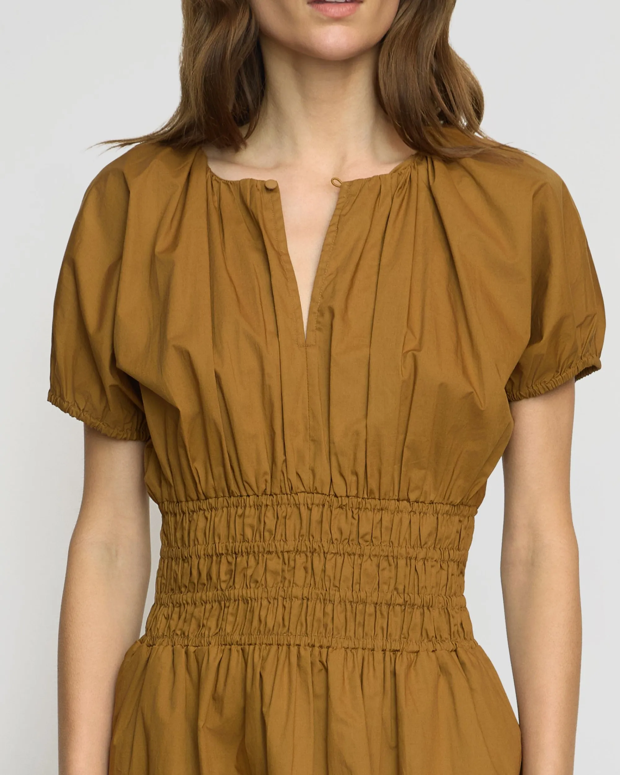 Fashion Apparels Kaci Cinched-Waist Organic Cotton Dress< Dresses