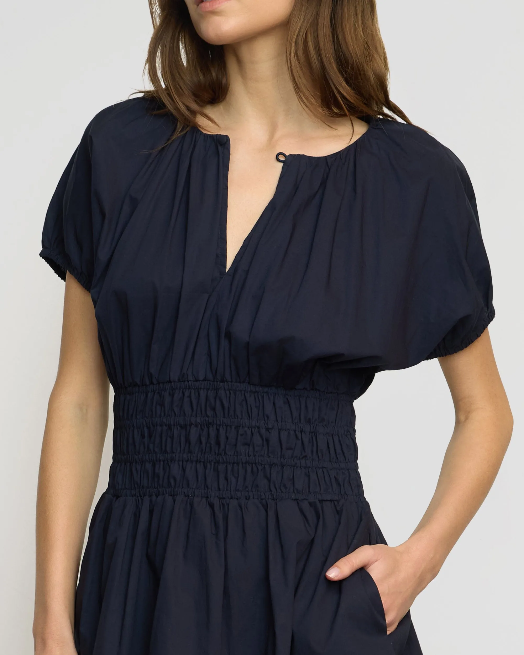 Fashion Apparels Kaci Cinched-Waist Organic Cotton Dress< Dresses