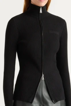 Expert Group Limited Kaine Ribbed Two-Way Zip Sweater< Sweaters