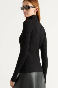 Expert Group Limited Kaine Ribbed Two-Way Zip Sweater< Sweaters