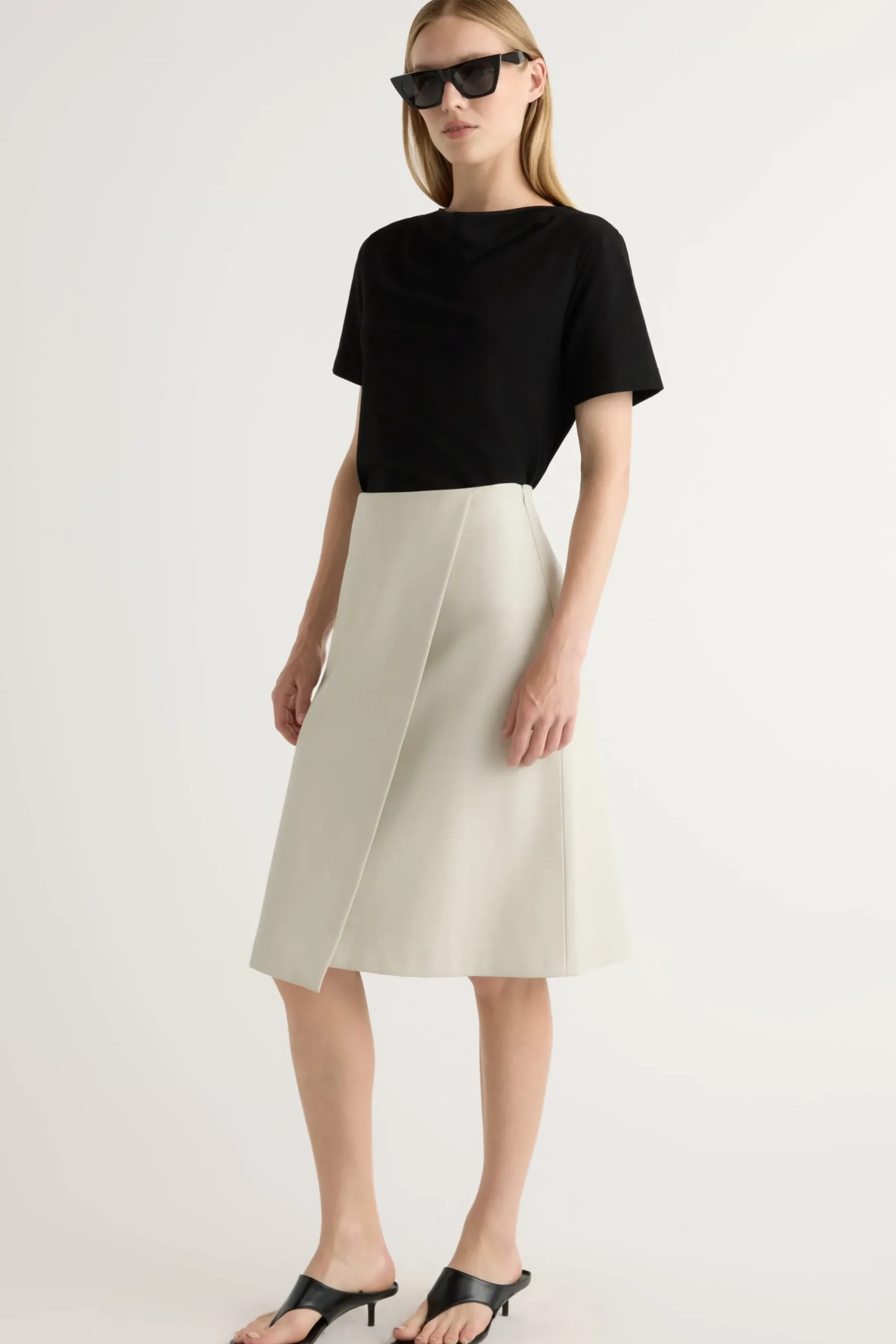 Asia Consultancy Co., Ltd Kendra Organic Cotton Cowl-Neck Tee< Tees|Tops