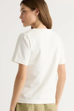 Asia Consultancy Co., Ltd Kendra Organic Cotton Cowl-Neck Tee< Tees|Tops