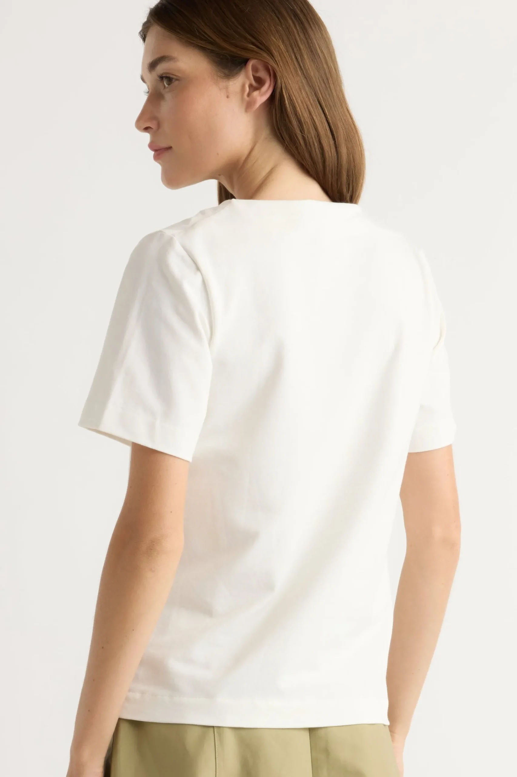 Asia Consultancy Co., Ltd Kendra Organic Cotton Cowl-Neck Tee< Tees|Tops