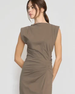 Hua Shang Group (H.K.) Ltd Khelan Sculpted Ruched-Waist Dress< Dresses