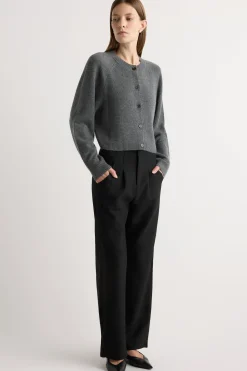 Brilliant Wise Corporation Limited Kiri Cashmere Button Sweater< Sweaters