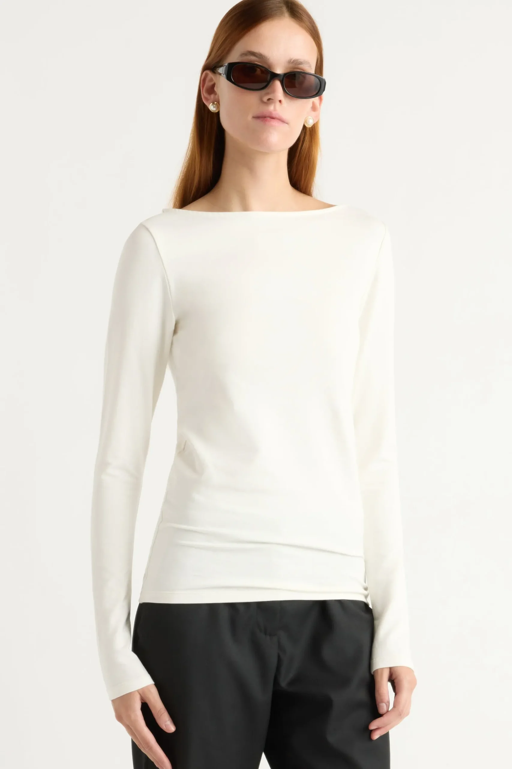 Asia Consultancy Co., Ltd Lainey Organic Cotton Slit-Neck Tee< Tops|Tees