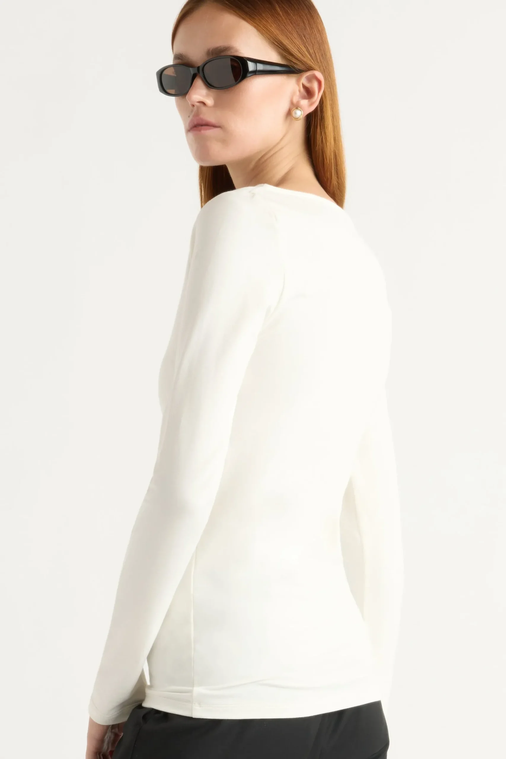 Asia Consultancy Co., Ltd Lainey Organic Cotton Slit-Neck Tee< Tops|Tees