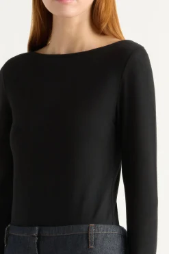 Asia Consultancy Co., Ltd Lainey Organic Cotton Slit-Neck Tee< Tees|Tops