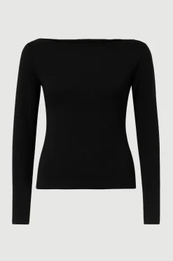 Asia Consultancy Co., Ltd Lainey Organic Cotton Slit-Neck Tee< Tees|Tops