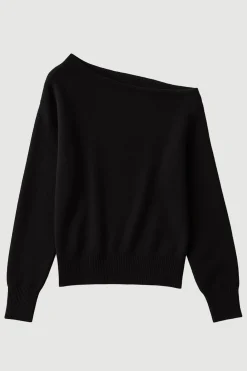 Expert Group Limited Lan Cashmere Off-Shoulder Sweater< Sweaters