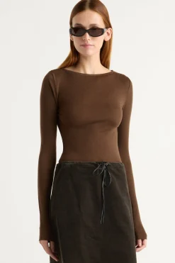 Asia Consultancy Co., Ltd Lana Tencel-Wool Semi-Sheer Tee< Tees|Tops