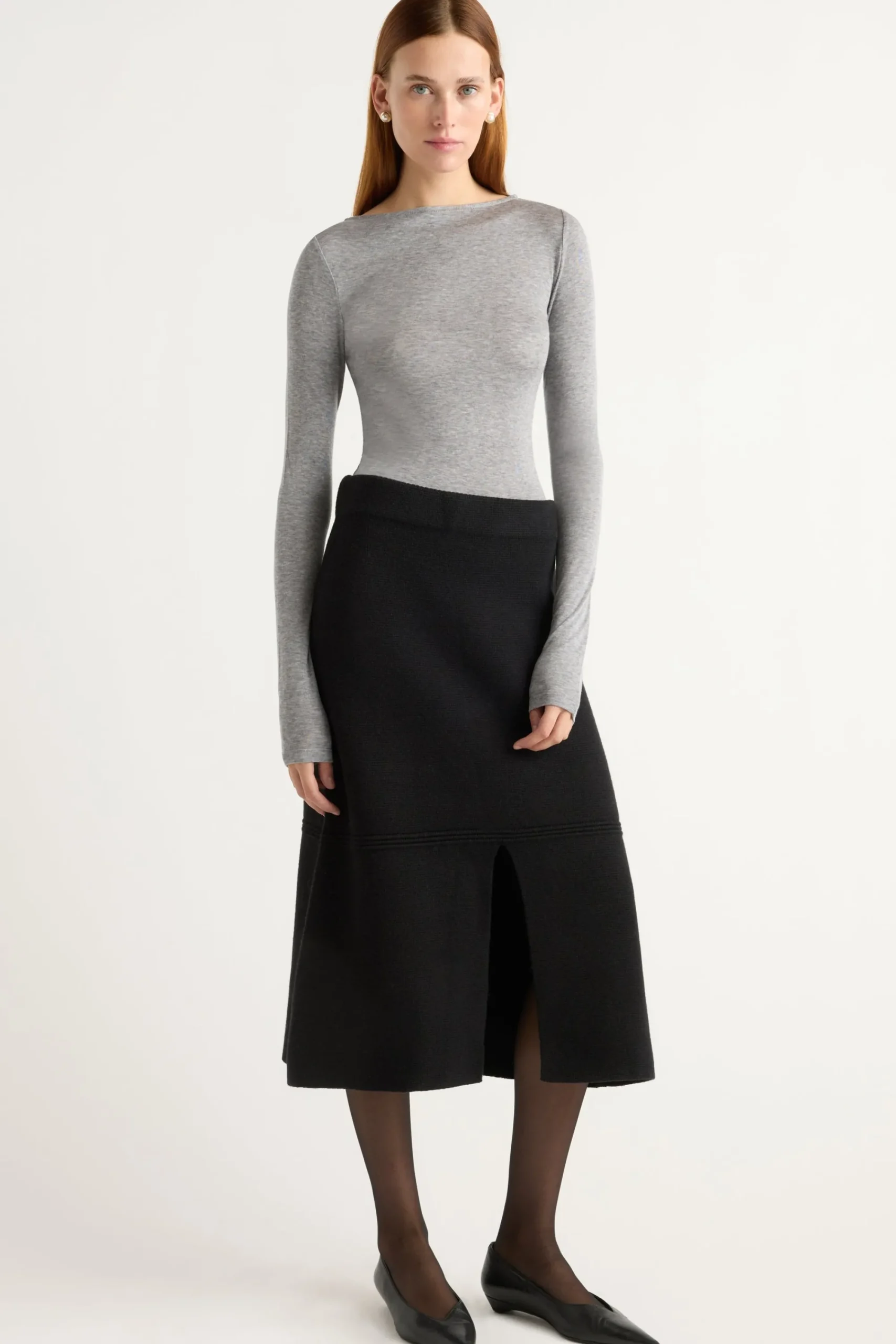 Asia Consultancy Co., Ltd Lana Tencel-Wool Semi-Sheer Tee< Tees|Tops