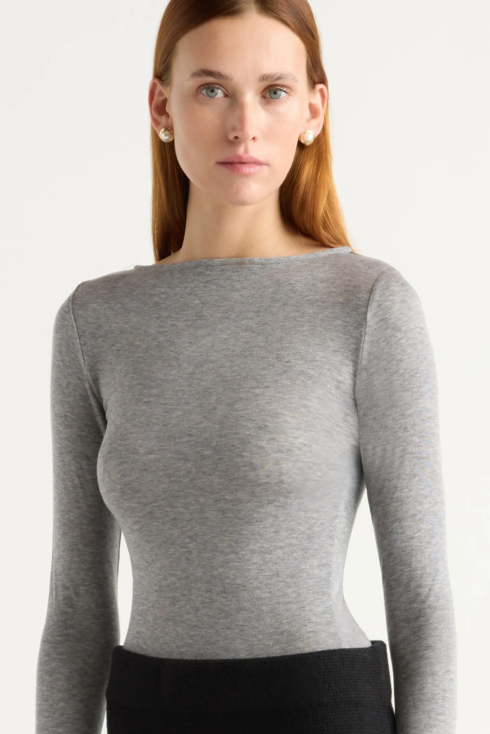 Asia Consultancy Co., Ltd Lana Tencel-Wool Semi-Sheer Tee< Tees|Tops