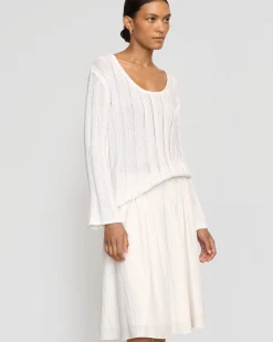 Brilliant Wise Corporation Limited Leah Ribbed Scoop-Neck Sweater< Sweaters|Tops