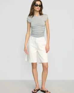 Asia Consultancy Co., Ltd Lila Tencel Wrap-Neck Tee< Tees|Tops