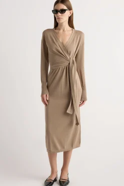 Brilliant Wise Corporation Limited Linden Front-Wrap Sweater Dress< Dresses